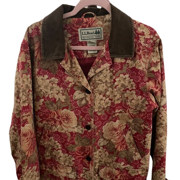 L.L. Bean Jackets & Blazers - Vintage L.L. Bean Floral Barn Chore Utility Jacket Grandmacore Cottagecore Large